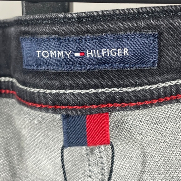 NEW Tommy Hilfiger Jeans Womens 32 black denim straight leg casual classic - Picture 5 of 13
